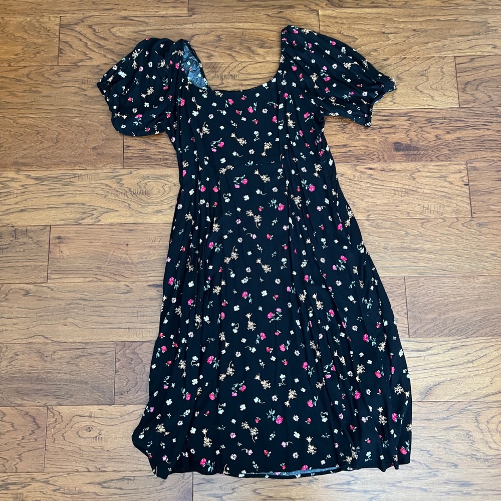 Old Navy Black Floral Dress